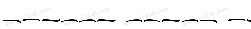 Prissa Swash Regular字体转换